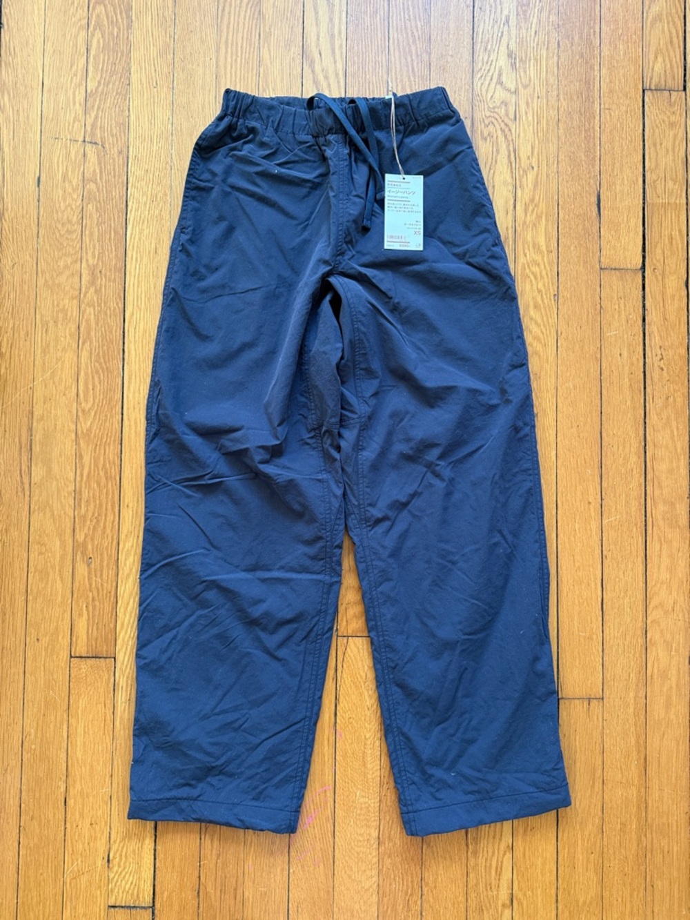 Muji Navy blue Elastic-Waist Women’s Easy Pants